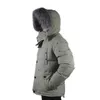 Designer New Real Fox Fur Down Jacket Winter Fashion Mens Canadian Parka Down Goose Jackets Warm Outdoor Water Windproof Coat