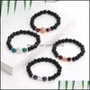 Straski z koralikami projektant moda 8 mm tygrys oko naturalny kamień Bracelety Budda Budda drzewo życia urok Chakra nce bransoletka st stuovi