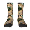 Chaussettes pour hommes Kawaii Mens NZ Maori Culture Thème Robe Unisexe Breathbale Chaud 3D Imprimer Greenstone Koru Crew