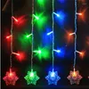 Stringhe Romantica Forma di Neve 4M 20Drop Line 120leds LED Tenda String Light Fata Per Natale/Finestra/Festa/Compleanno