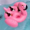 Life Vest Buoy 70 60cm 4 Hole Inflatable Pink Flamingo Cup Holder Pool Float Coasters Cola Beverage For Adults Children Beach Water Toy Piscina T221214