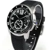 Topkwaliteit luxe heren horloges Diver W7100056 Auto 42 mm zwarte wijzerplaat saffier datum heren rubberen band automatisch machines sport222h