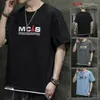Erkekler Down Pamuk T-Shirt Kısa kollu 2022 Yaz Koreli Versiyonu Traend Casual Loose Ins Tide Marka Yarı Kollu Gömlek