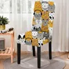 Krzesło Covers kolorowe urocze nadruk zwierząt na rozciąganie wysokiej tylnej pyłek domowy dom do jadalni krzesła życiowe salon