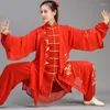 Roupas étnicas de alta qualidade tai chi taiji uniformes bordados chineses shaolin wushu figurina de exercício 12427