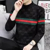 M￤ns avslappnade stickade tr￶jor Autumn Winter Classic Brand Man Sweatshirts Fashion Cotton Clothing New Slim Homme Pullovers