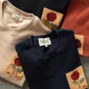 Męskie bluzy męskie bluza haft luźne gęsta inteligentna biznes swobodna brytyjska moda jesienna zimowa bluza z kapturem