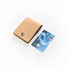 Card Holders Handmade Minimalist Wallet For S Real Leather Holder Man Women Business Cardholder Porte Carte