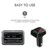 Cargadores de teléfono celular Kit de coche Manos libres Inalámbrico Bluetooth Transmisor FM LCD Reproductor de MP3 Cargador USB Accesorios