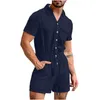 Camisas informales para Hombre, camisa de playa de verano de una pieza para Hombre, ropa de calle hawaiana de manga corta con estampado 2022, Ropa de Hip Hop para Hombre, ropa de mono