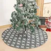 Décorations de Noël 4XFA 48 pouces jupe d'arbre flocons de neige tapis épais noël intérieur extérieur hiver fête de vacances