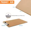 A4 Wood Nursing Clipboard Pen Holder Plastic Frame Custom Print Printing Logo Clip Board