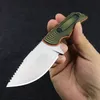 1Pcs R1235 Survival Straight Knife S30v Satin Blade Full Tang G10 Handle Outdoor Camping Hunting Fishing Fixed Blade Knives with Kydex