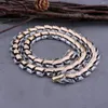 Chaînes Les Vikings Nordiques Ouroboros Vintage Punk Collier Pour Hommes Ne Se Fanent Jamais En Acier Inoxydable De Mode Hippop Rue Culture En Gros