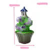 Decorative Figurines Natural Ore Mineral Amethyst Points Handmade Pavilion Healing Rieki Crystal Creative Landscape Ornaments For Home Decor