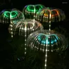 Solar LED Firework Fairy Lights Outdoor Garden Garden Dandelion Flash Lawn Pathway Lamp for Patio Party Party Christmas Wedding Decor