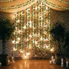 Strängar 2 m led Ivy Green Leaf String Light Simulation Plant Vines Diy Home Wedding Party Rattan Wall Garden Decoration