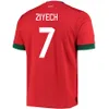 قمصان كرة القدم المغرب maillot de foot ziyech hakimi boutaib camiseta futbol boussoufa el ahmadi قميص كرة قدم لرجال الأطفال