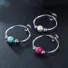 Bague de manchette ouverte de décompression perlée en or rose en acier inoxydable, nouveauté à la mode, boules d'anxiété anti-stress rotatives réglables, bijoux de doigt, cadeaux pour femmes