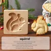 Baking Moulds Wooden Cookie Mold 3D Biscuit Embossing Molds Gingerbread Cake Flower Mould Press Bakery Kitchen Gadget Christmas Tool