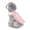 Chien Vêtements Bouton Fermeture Mode Pet Chiens Robe Tenues Anti-rétrécissement Gilet Doux Pour La Maison