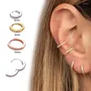 Orecchini a cerchio Cartilagine Donna Oro/Oro rosa/Argento Colore Rotondo Cerchio Orecchino Osso dell'orecchio Anello al naso Piercing Bijoux Aretes Mujer