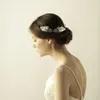 Headpieces O847 Elegant Wedding Bridal Headband Alloy Leaves Fresh Satin Ribbon Brides Bridesmaid Hairwear Women Marriage Accessories