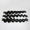 12-28 inches 2.5Gram pc tape on hair Body Wave Full Head 100pcs lot Brazilian Hair Skin weft hairs extensions natural Black color