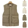 Gilets pour femmes en coton gilet pour femmes automne et hiver 2022 à la mode grand manteau polyvalent veste junior