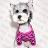 Maglioni per animali domestici stampati di marca Abbigliamento per cani T-shirt in maglia per animali domestici Felpe calde per cani autunno inverno Maglione cucciolo viola