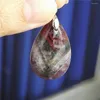 Pendant Necklaces Genuine Natural Auralite 23 Gems Stone Necklace Crystal Water Drop Bead 32x20x9mm