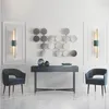 Lampes murales LED moderne lampe en marbre salon fond allée en acier inoxydable lampe décorative cd