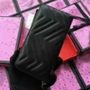 Bolsas de luxo de bolsa de bolsa de couro comprido de carteira feminina