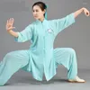 Roupas étnicas Tai chi uniforme Wushu roupa de guerreiro chinês 3 peças conjunto de roupas Ta2008