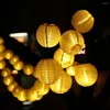 Strings 30 LEDs 6.5m Crystal Ball Solar Light Outdoor IP65 Waterproof String Fairy Lamps Garden Garlands Christmas Decoration