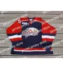 대학 하키는 DH 개인화 된 OHL Saginaw Spirit Jersey 5 Mannino 23 Edgar Mens 여자 아이 스티치 아이스 하키 유니폼 사용자 정의 No.Goalit Cut