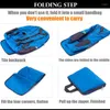 Backpack Casual Portable Double Zipper 420D Oxford Back Packing Daily Travel Women Men Shoulder Bags Folding Mini Square Bag