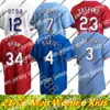 Maglie da baseball James 2021 2022 Custom S-4XL 34 Ryan Jersey 13 Joey Gallo 29 Adrian Beltre Hamels Fielder DeShields Santana Leclerc Minor Lynn Chirinos