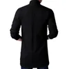 Suéteres masculinos 2023 Spring Moda de moda masculina Com comprimento médio de cor sólida casual e confortável juventude slim fit Knitt Cardigan