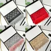 Fashion men's and women's designer scarf luxury letter cashmere scarves classic simplicity soft touch autumn and winter models warm shawl 6 colours size 180x70cm