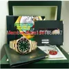 Orologio da polso di lusso NUOVO Sapphire Green Index 116718 II CERAMICA automatico Orologio da uomo da uomo Orologi Scatola originale Files188o