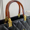 Torby na zakupy torebki damskie torebki czarne torebki designerskie torby luksusowe skórzane litery mody nadruku torba na ramię vintage przenośny portfel 221214