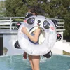 Giubbotto salvagente Boa Piscina gonfiabile Tubo galleggiante Paillettes Cute Panda Anello da nuoto trasparente con manico per bambini Acqua addensata Giocattolo divertente Nuotare Nuovo T221214