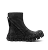 Treinador de botas do Gear Man Men Boots Chunky Boots Designer de luxo Sapatos fofos pretos