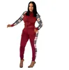 Dames 2-delige broekenset Vrijetijdstrainingspakken Joggingbroek met lange mouwen en capuchon Vest Ritsjack Lattice splitsen Joggers Potloodbroeken Outfits Sweatsuits