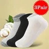 Men's Socks 1/3 Pair Breathable Non-slip Men's Short Mid-tube Casual Ankle Solid Mesh High Quality Male Sweat-Absorbing Boat