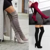 H 48 cm Winter Women Fashion Boots Hoge hakken over-de-knie