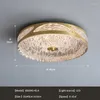 Plafoniere Deyidn Rame Oro Lampada Texture di Lusso Acqua Luce Rotonda per Interni Per Soggiorno Camera da Letto Ristorante Cucina