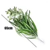 Decorative Flowers Artificial Plastic Plants Chlorophytum Branch Home Fake Indoor Potted Table Decoration Simulation Leaves