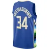 Men Kids Giannis 34 ANTOKOOUNMPO BAZERTBALL BAZTULATL Jerseys Buck City Jersey Edition Man Młodzież oddychająca siatka